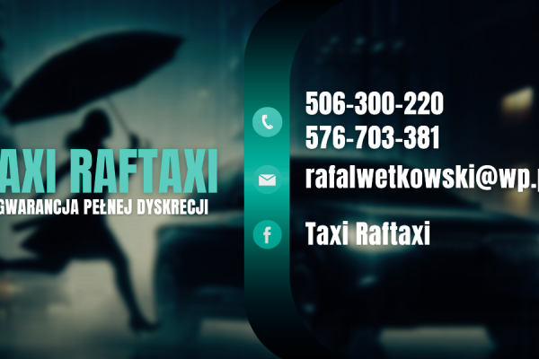 Ogłoszenie - Taxi Wyrzysk RafTaxi - Piła - 8,00 zł