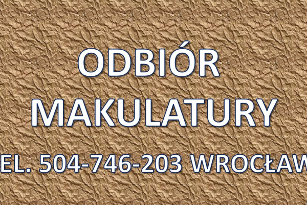 Ogłoszenie - Odbiór kartonu ze sklepu, restauracji, firmy, Wrocław, tel. 504-746-203. Przyjazd po karton we Wrocławiu, makulatura. - Wrocław