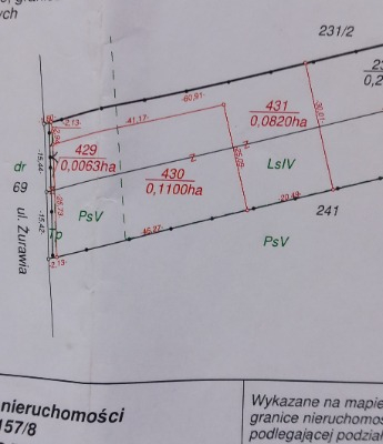 Ogłoszenie - Działka budowlana ogrodzona Grabina - Mińsk Mazowiecki - 286 100,00 zł