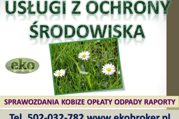 Ogłoszenie - Sprawozdanie z odpadów do BDO, cena, tel. 504-746-203, raport, zestawienie. Obsługa firmy w BDO. cennik. - Wrocław