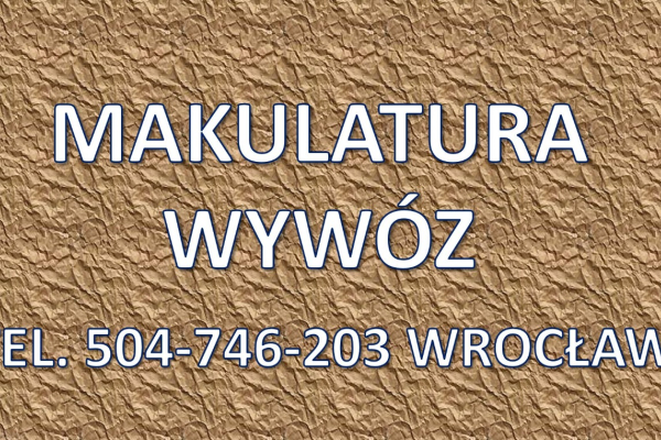 Ogłoszenie - Odbiór kartonu ze sklepu, restauracji, firmy, Wrocław, tel. 504-746-203. Przyjazd po karton we Wrocławiu, makulatura. - Wrocław