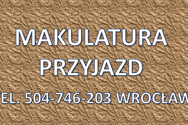 Ogłoszenie - Odbiór kartonu ze sklepu, restauracji, firmy, Wrocław, tel. 504-746-203. Przyjazd po karton we Wrocławiu, makulatura. - Wrocław