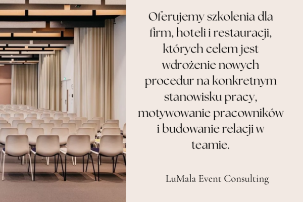 Ogłoszenie - Zarządzanie restauracją lub hotelem, szkolenia, eventy - 1,00 zł