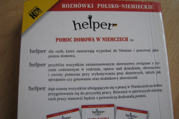 Ogłoszenie - Rozmówki polsko-niemieckie – Pomoc domowa w Niemczech Helper - Kraków - 15,00 zł