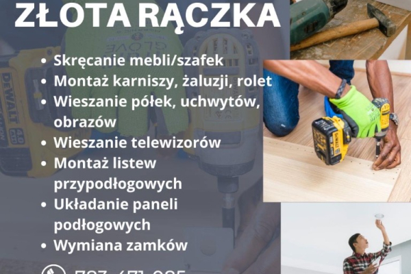 Ogłoszenie - Kompleksowe usługi złotej rączki w Krakowie – elektryka, hydraulika, remonty i sprzątanie - Kraków