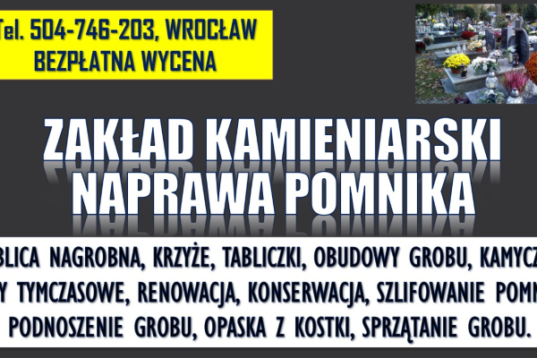 Ogłoszenie - Tabliczka nagrobna, cena Wrocław tel. 504-746-203, na krzyż, Wrocław, cmentarz - Wrocław