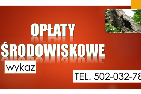 Ogłoszenie - Szkolenie Opłaty za korzystanie ze środowiska, obliczanie, cennik, tel. 504-746-203, ochrona środowiska - Wrocław