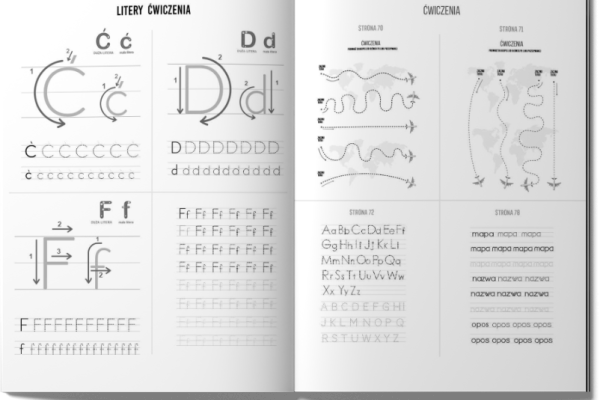 Ogłoszenie - Nauka pisania literek do wydruku PDF - Alfabet Pomoc naukowa - Warmińsko-mazurskie - 10,00 zł
