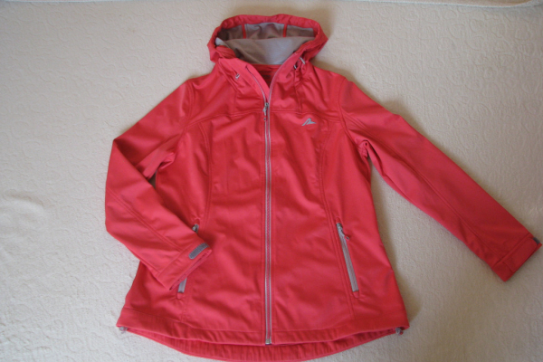 Ogłoszenie - Outdoorowa kurtka damska softshell z kapturem rozm. 44 koralowa - Kraków - 94,00 zł