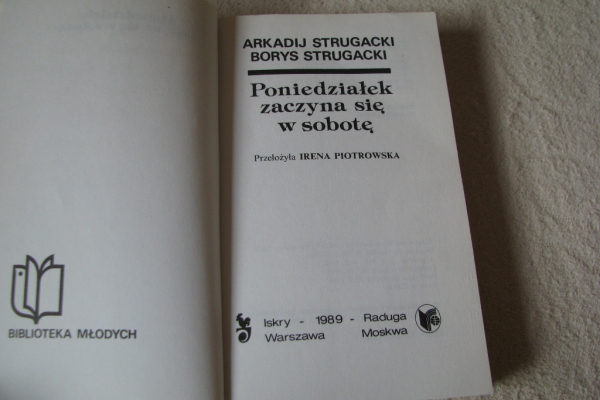 Ogłoszenie - Poniedziałek zaczyna się w sobotę, Arkadij Borys Strugacki - Kraków - 26,00 zł