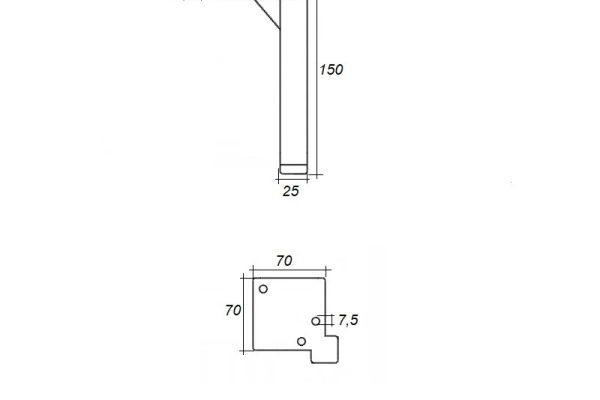 Ogłoszenie - Nóżka meblowa metalowa Inspire h-150 czarna - Śląskie - 14,00 zł