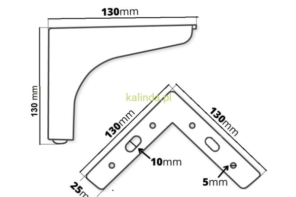 Ogłoszenie - Noga meblowa metalowa kotwica h-130 chrom - Radom - 8,00 zł