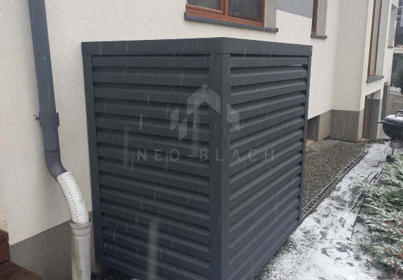 Ogłoszenie - Osłona pompy ciepła 80x50x180 cm antracyt  NB271 - Gniezno - 2 390,00 zł