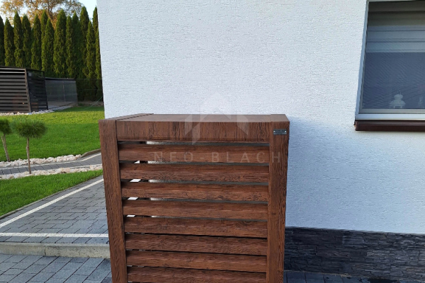 Ogłoszenie - Osłona pompy ciepła 80x40x120 cm ciemny orzech NB273 - Inowrocław - 2 100,00 zł