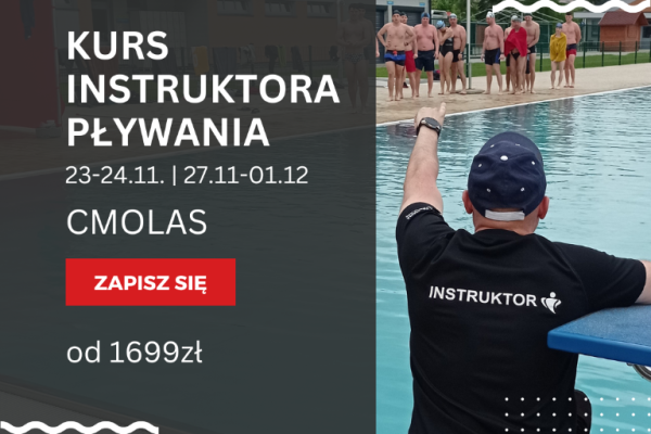 Ogłoszenie - Kurs instruktora pływania - Rzeszów - 1 699,00 zł