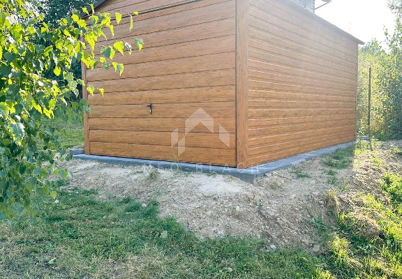 Ogłoszenie - Garaż Blaszany 3x5m - Brama Uchylna - Jasny orzech - Drewnopodobny - Dach Dwuspadowy NB281 - Konin - 6 300,00 zł