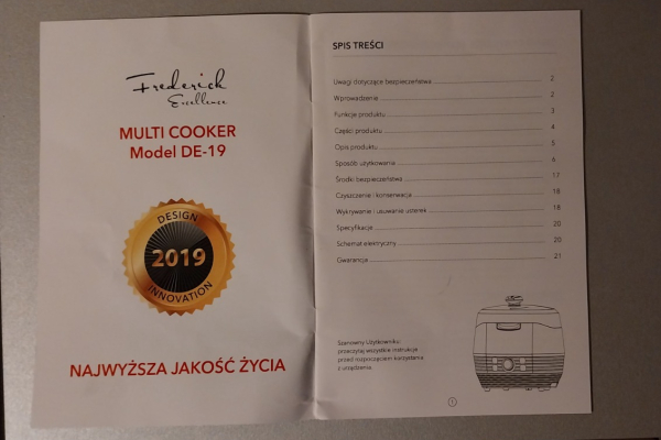 Ogłoszenie - Multi Cooker Frederic Excellence - Podkarpackie - 350,00 zł