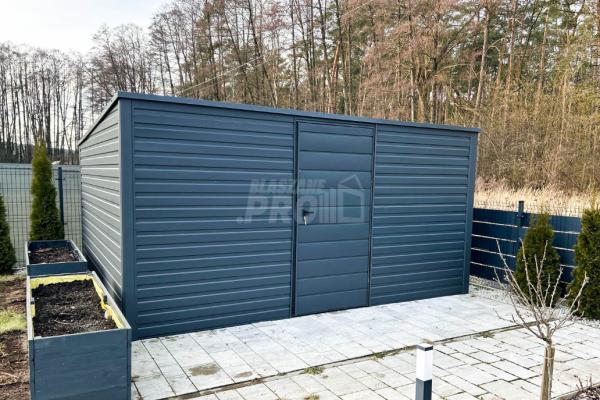 Ogłoszenie - Domek Ogrodowy - Schowek 4x3,5  drzwi - Antracyt - dach spad w tył GP262 - Iława - 4 300,00 zł
