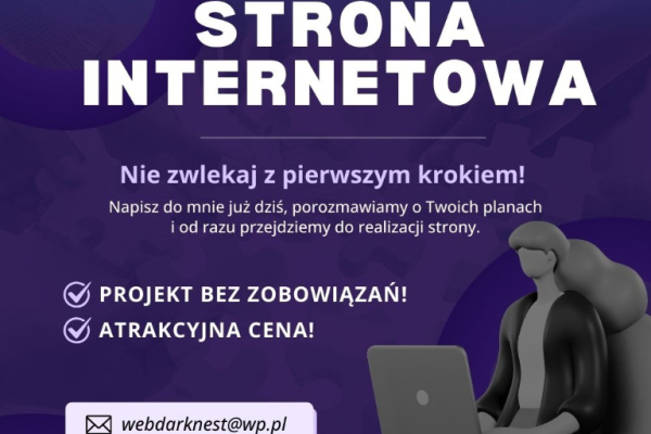 Ogłoszenie - Strona internetowa w ATRAKCYJNEJ CENIE! - Warszawa