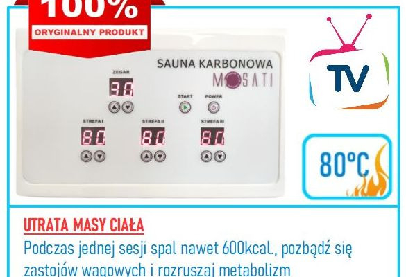 Ogłoszenie - SAUNA KARBONOWA 80C MOSATI - polskie menu + certyfikat oryginalności - Wrocław - 4 690,00 zł