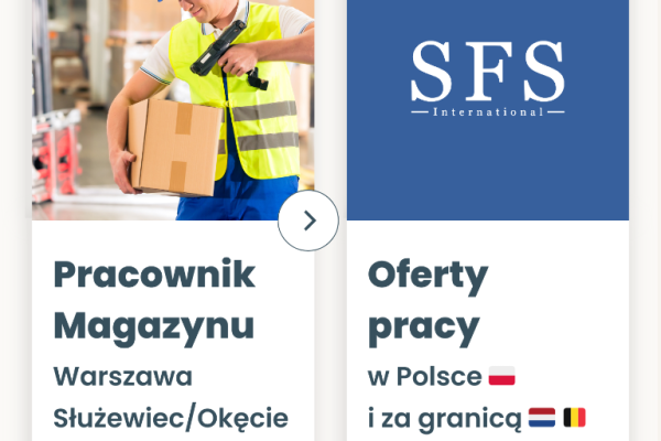 Ogłoszenie - Pracownik magazynowy - Warszawa Służewiec/Okęcie/Białołęka - Pruszków