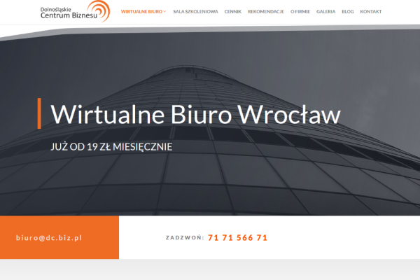 Ogłoszenie - Wirtualne Biuro Wrocław - Dolnośląskie Centrum Biznesu - Wrocław