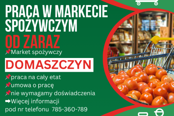 Ogłoszenie - Praca w markecie, Dino Polska S.A., Domaszczyn - Wrocław