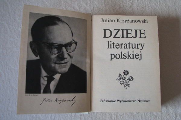 Ogłoszenie - Dzieje Literatury polskiej, Julian Krzyżanowski PWN - Kraków - 22,00 zł