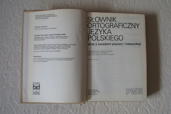 Ogłoszenie - Słownik ortograficzny języka polskiego, PWN, Mieczysław Szymczak - Kraków - 32,00 zł