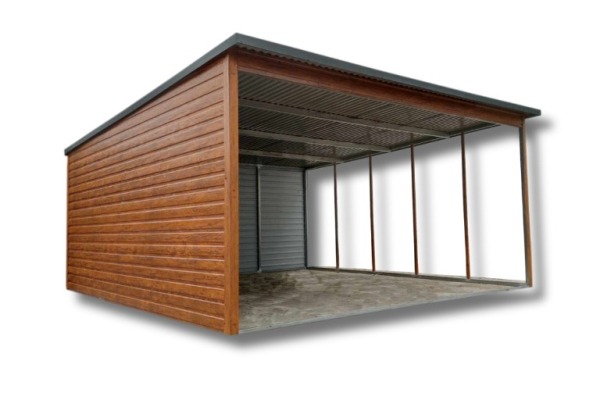 Ogłoszenie - Wiata Blaszana/Carport złoty dąb PREMIUM 5x5 - Bielsk Podlaski - 7 900,00 zł