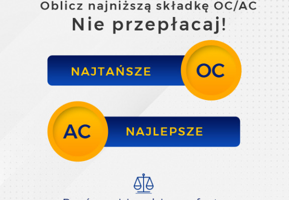 Ogłoszenie - Najtańsza polisa OC i AC w Polsce