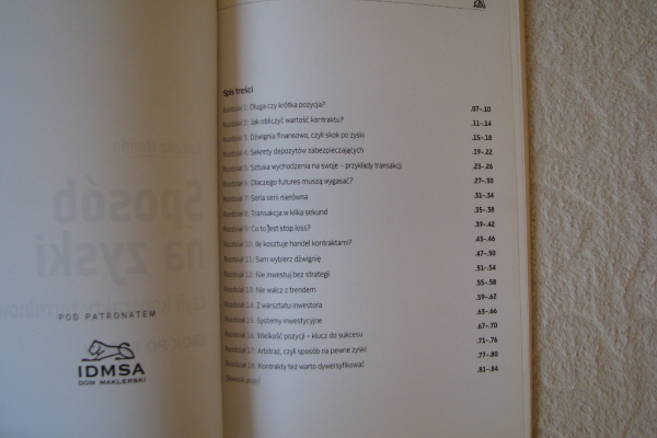 Ogłoszenie - Hońdo Tomasz, Sposób na zyski czyli kontrakty terminowe krok po kroku - Kraków - 12,00 zł