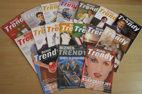 Ogłoszenie - Biznes Trendy magazyn 2005r, 2006r i 2007r. - Kraków - 5,00 zł