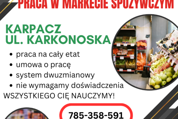 Ogłoszenie - Praca w markecie, Dino Polska S.A., Karpacz ul. Karkonoska - Jelenia Góra