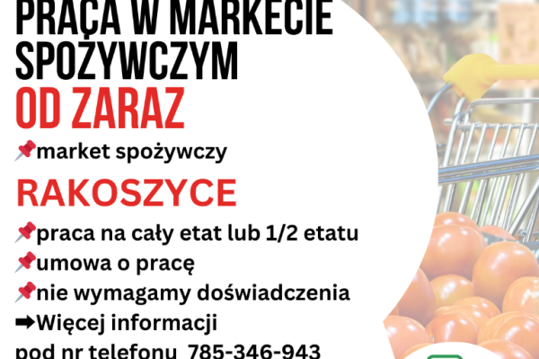 Ogłoszenie - Praca w markecie, Dino Polska S.A., Rakoszyce - Legnica