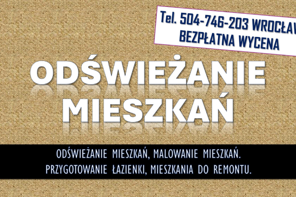 Ogłoszenie - Odświeżenie i malowanie mieszkania, tel. 504-746-203, Wrocław.  Usługi malowania, d - Wrocław