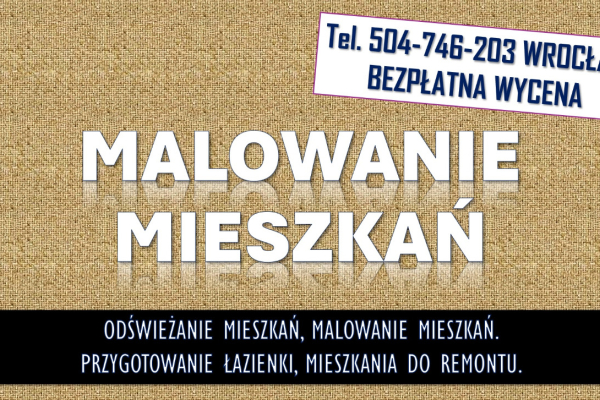 Ogłoszenie - Odświeżenie i malowanie mieszkania, tel. 504-746-203, Wrocław.  Usługi malowania, d - Wrocław