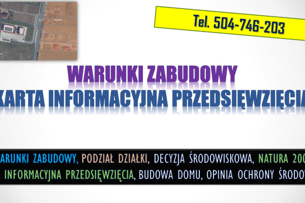 Ogłoszenie - Cena karty informacyjnej przedsięwzięcia, raport środowiskowy. Podział działki, ochrona środowiska, - Wrocław