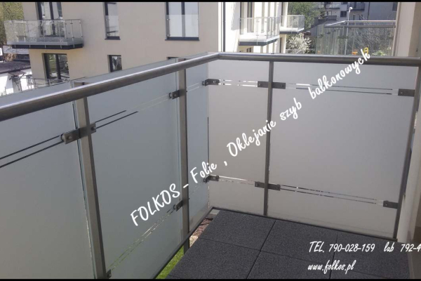 Ogłoszenie - Oklejamy balkony w Warszawie- Folie matowe na szyby balkonowe -Folia matowa na szklany balkon -Folie na BALKONY Warszawa - Białołęka - 142,00 zł