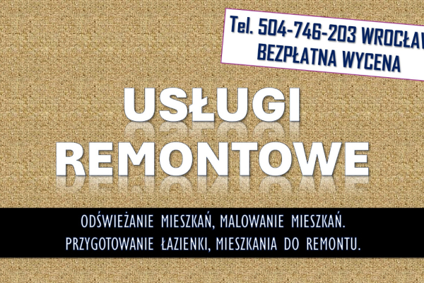 Ogłoszenie - Odświeżenie i malowanie mieszkania, tel. 504-746-203, Wrocław.  Usługi malowania, d - Wrocław