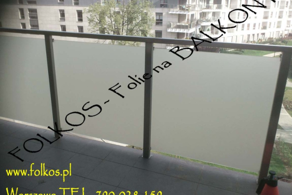 Ogłoszenie - Oklejamy balkony w Warszawie- Folie matowe na szyby balkonowe -Folia matowa na szklany balkon -Folie na BALKONY Warszawa - Białołęka - 142,00 zł