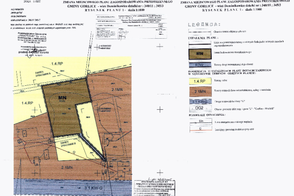 Ogłoszenie - Działka budowlana w centrum Dominikowic (woj.małopolskie) - Gorlice - 220 000,00 zł