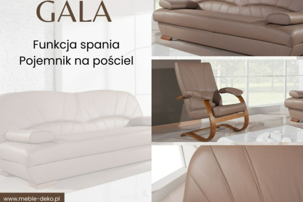 Ogłoszenie - Bestsellerowa wersalka Gala - 100% skóra naturalna - Pruszcz Gdański - 4 600,00 zł