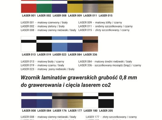 Ogłoszenie - Laminat grawerski laser co2 laminaty do grawerowania laserem - Warszawa - 79,00 zł