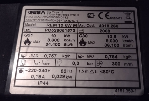 Ogłoszenie - Nagrzewnica REMINGTON 10 KW M - Szczecin - 150,00 zł