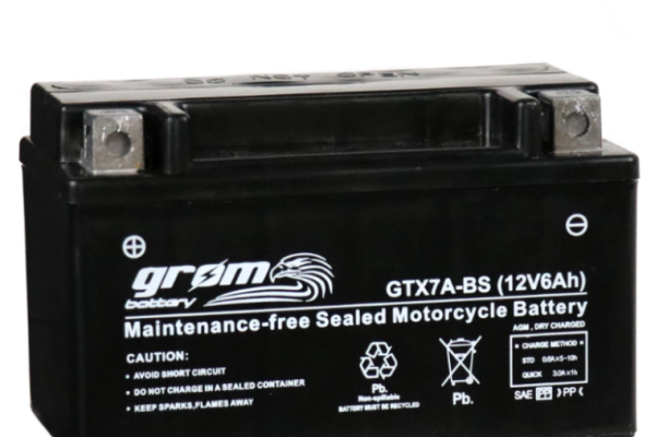 Ogłoszenie - Akumulator motocyklowy 12V 6Ah 120A L+ Grom Gtx7a-bs - Starogard Gdański - 110,00 zł