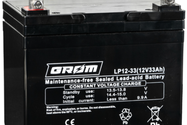 Ogłoszenie - Akumulator 12V 33Ah LP12-33 Grom - Starogard Gdański - 230,00 zł