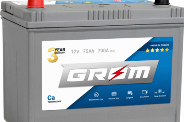 Ogłoszenie - Akumulator 75Ah 700A Japan Lewy Plus Grom premium - Starogard Gdański - 450,00 zł