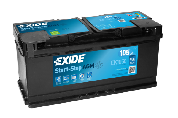 Ogłoszenie - Akumulator 105Ah 950A 12V EXIDE AGM EK1050 CHOPINA 1 DARMOWA DOSTAWA - Płock - 949,00 zł