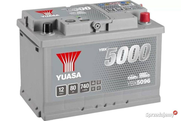 Ogłoszenie - Akumulator 12V 80Ah 740A Yuasa Silver Prawy Plus - Białystok - 449,00 zł